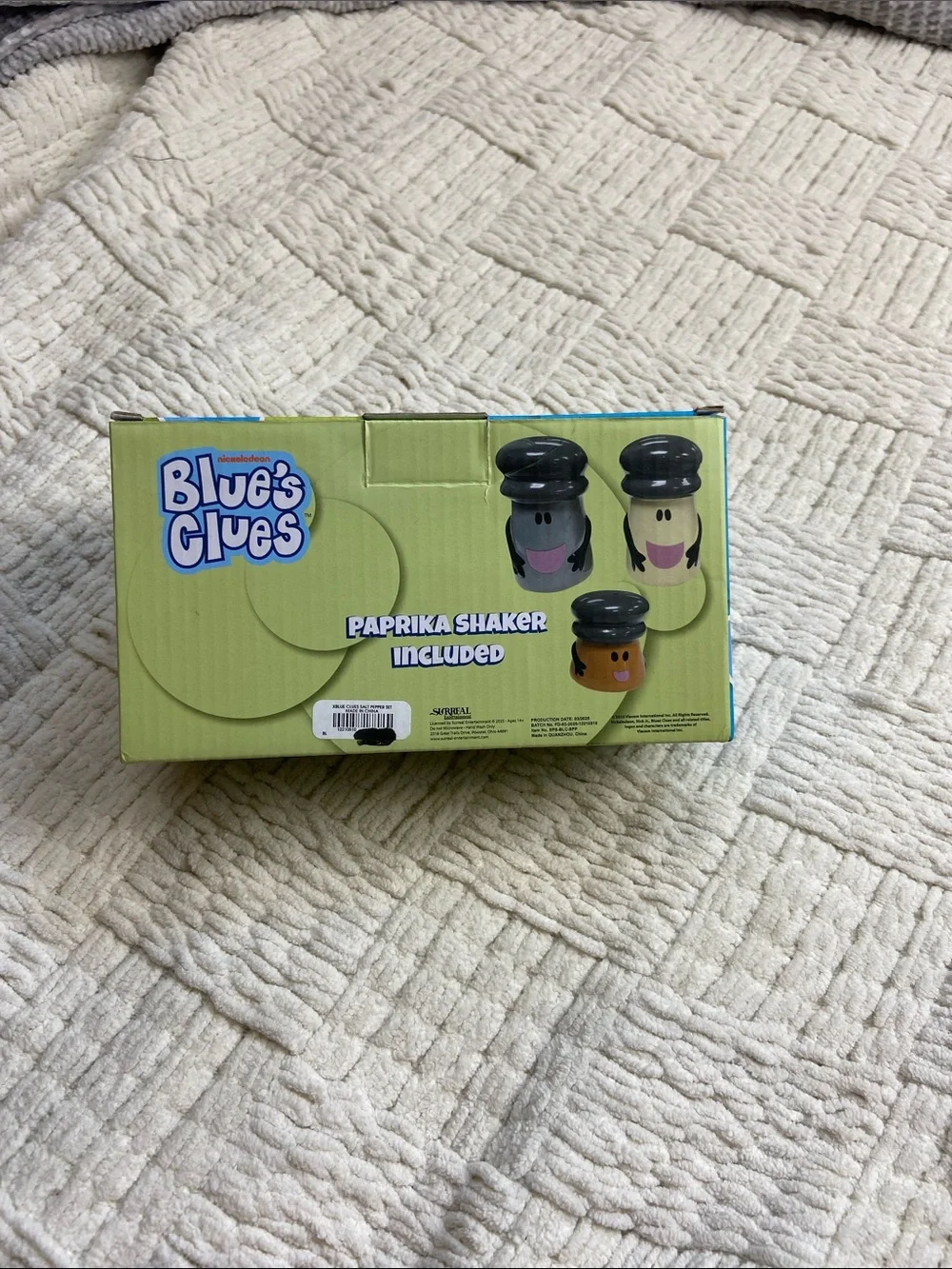 NWB Blue’s Clues Salt and Pepper Shakers Paprika New!
